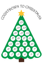 Load image into Gallery viewer, Christmas Tree Countdown Calendar
