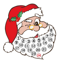 Load image into Gallery viewer, Christmas Vertical Santa Countdown Calendar
